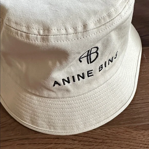 Anine Bing Cool Ivory Nicks Bucket Hat - Picture 8 of 9